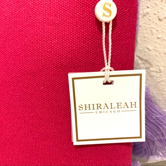 Anthropologie Red, Purple & Cream Embroidered Tassel Clutch - Picture 5 of 5